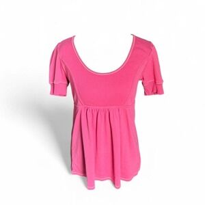Vintage Victoria's Secret Fashion's Best Kept Secret‎ Tee Pink Babydoll Top